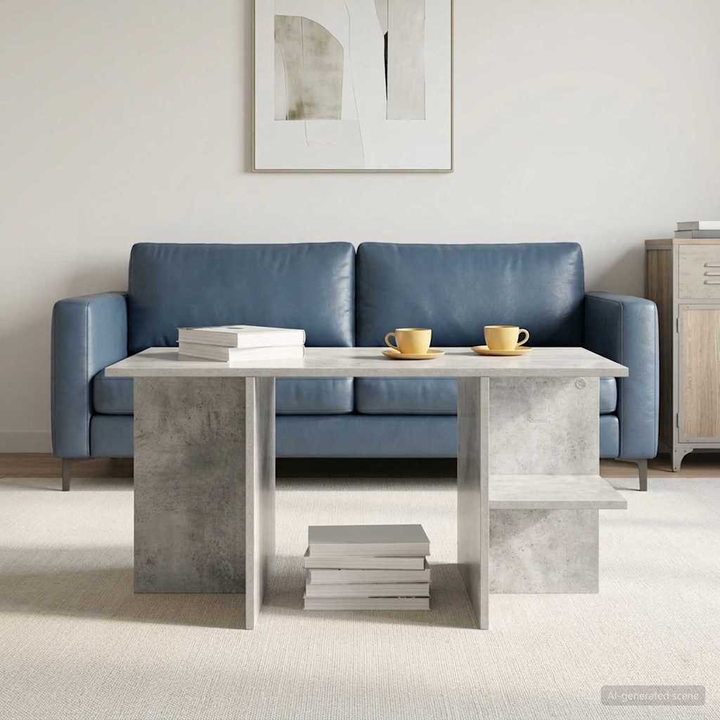 Tavolino da salotto Grigio Cemento 87 x 50 x 45 cm