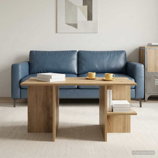 Tavolino da salotto Rovere Artigianale 87 x 50 x 45 cm | homemem39