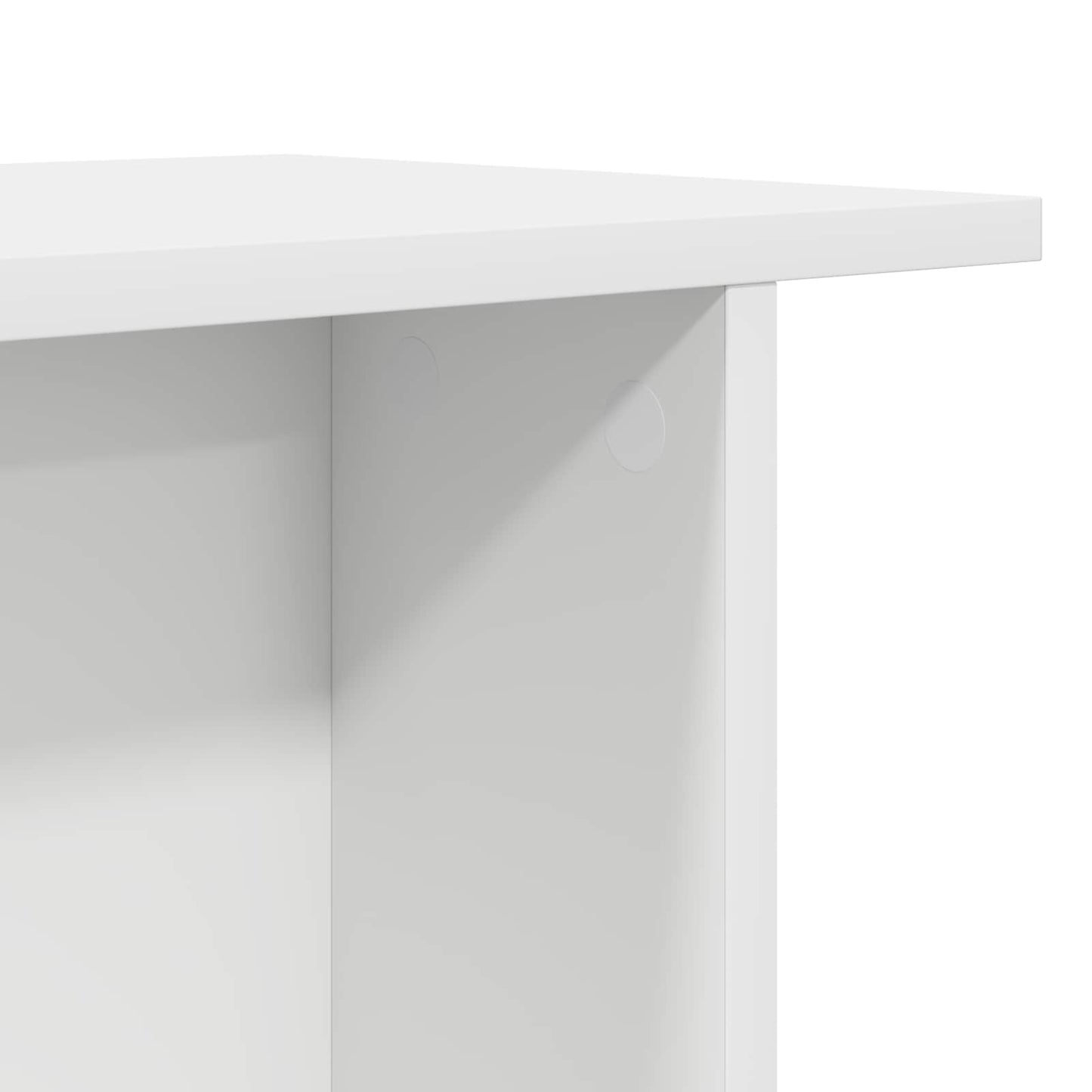 Tavolino da salotto Bianco 40 x 30 x 49 cm Legno ingegnerizzato