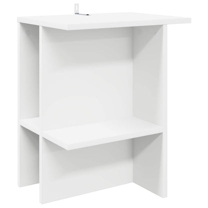 Tavolino da salotto Bianco 40 x 30 x 49 cm Legno ingegnerizzato