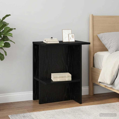 Tavolino da salotto Rovere Nero 40 x 30 x 49 cm | homemem39