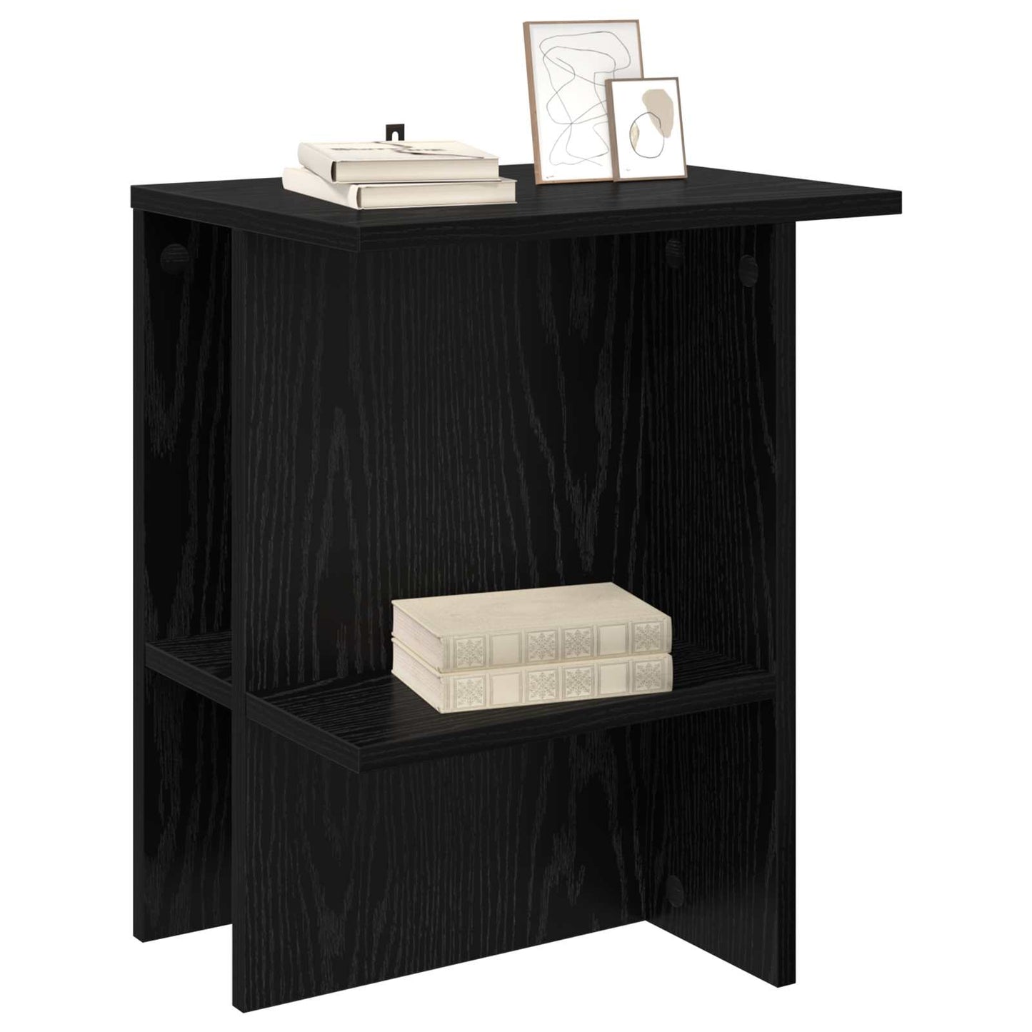 Tavolino da salotto Rovere Nero 40 x 30 x 49 cm