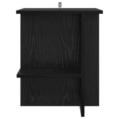Tavolino da salotto 2 pcs Rovere Nero 40 x 30 x 49 cm