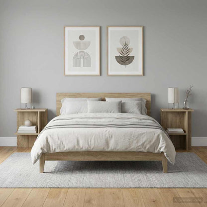 Tavolino da salotto 2 pz Rovere Sonoma 40 x 30 x 49 cm