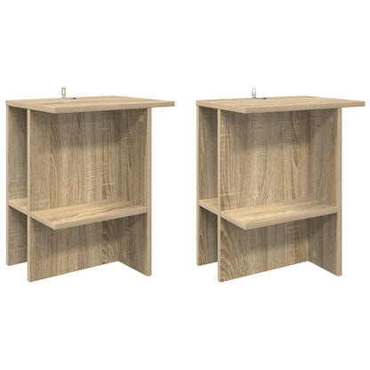 Tavolino da salotto 2 pz Rovere Sonoma 40 x 30 x 49 cm