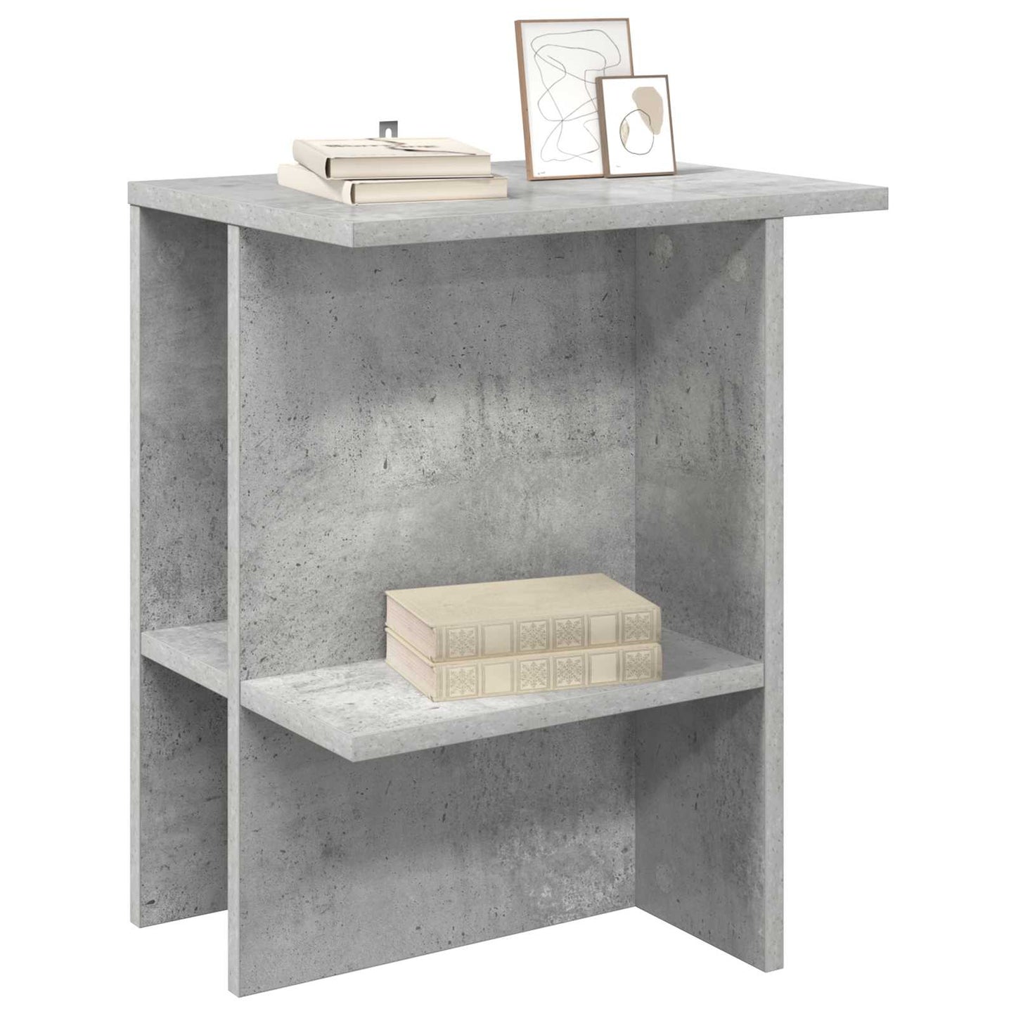 Tavolino da salotto 2 pz Grigio Cemento 40 x 30 x 49 cm