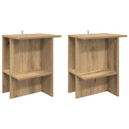 Tavolino da salotto 2 pcs Rovere Artigianale 40 x 30 x 49 cm