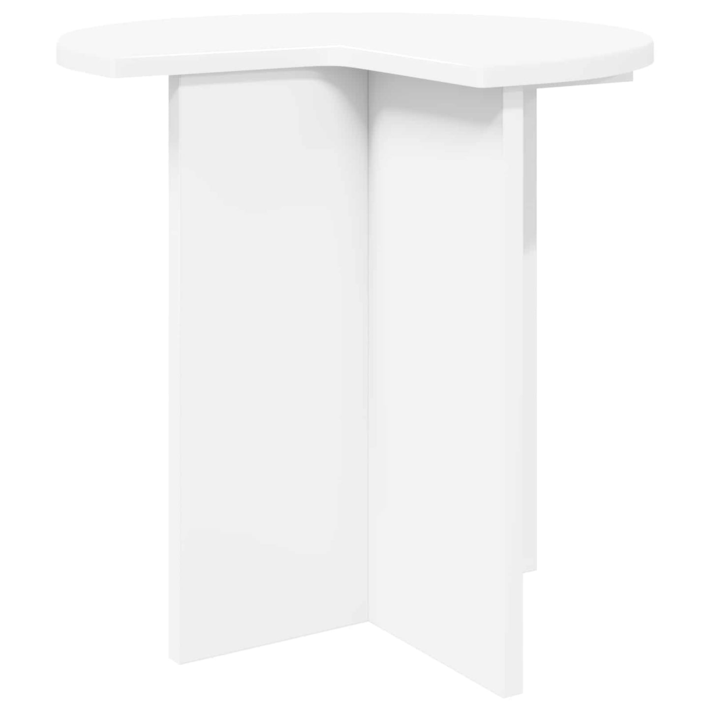 Tavolo laterale 2 pz Bianco Ø 39 x 38 cm Legno ingegnerizzato