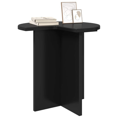 Tavolo laterale 2 pz Nero Ø 39 x 38 cm Legno ingegnerizzato