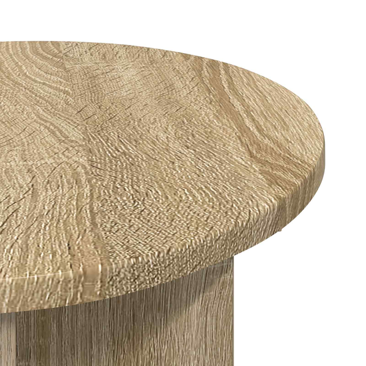 Tavolo laterale 2 pz Rovere Sonoma Ø 39 x 38 cm