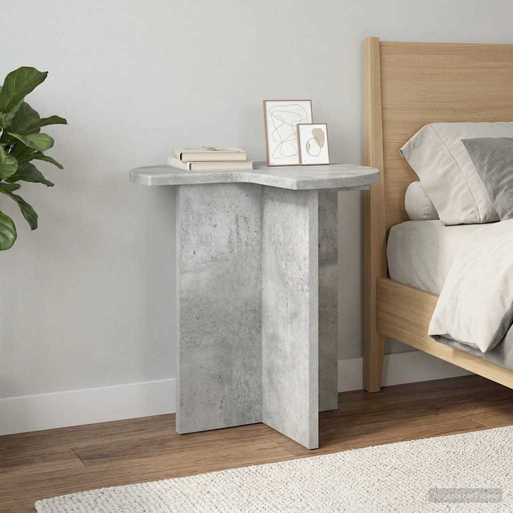 Tavolo laterale 2 pz Grigio Cemento Ø 39 x 38 cm