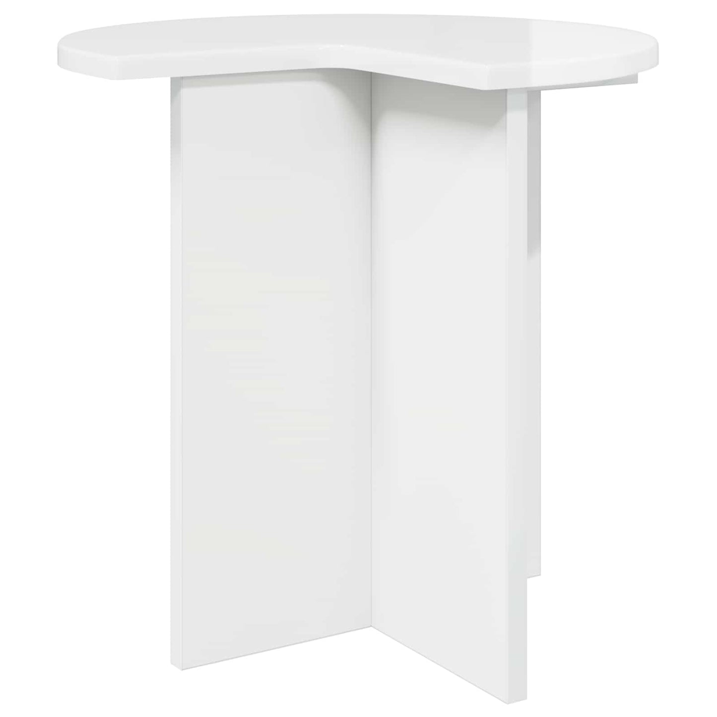 Tavolo laterale Bianco Lucido Ø 39 x 38 cm Legno ingegnerizzato | homemem39