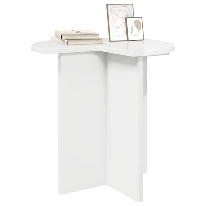 Tavolo laterale 2 pcs Bianco Lucido Ø 39 x 38 cm | homemem39