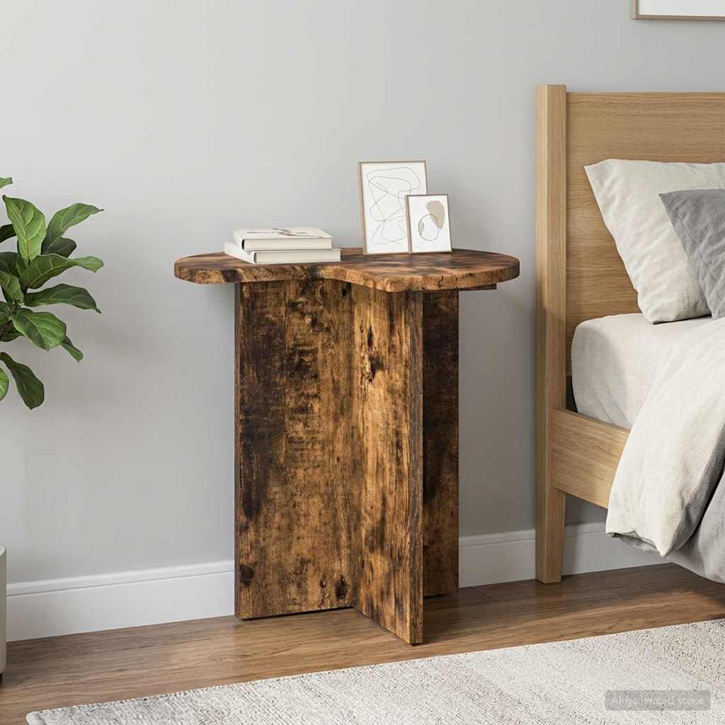 Tavolo laterale Rovere Fumo Ø 39 x 38 cm Legno ingegnerizzato | homemem39