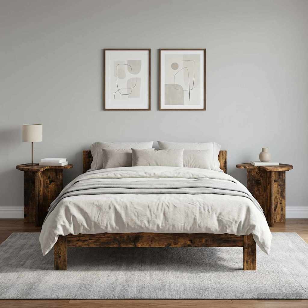 Tavolo laterale 2 pcs Rovere Fumo Ø 39 x 38 cm | homemem39