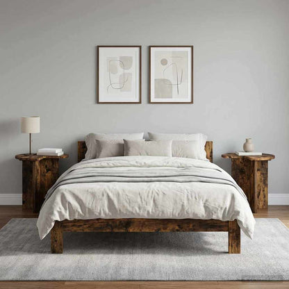 Tavolo laterale 2 pcs Rovere Fumo Ø 39 x 38 cm | homemem39