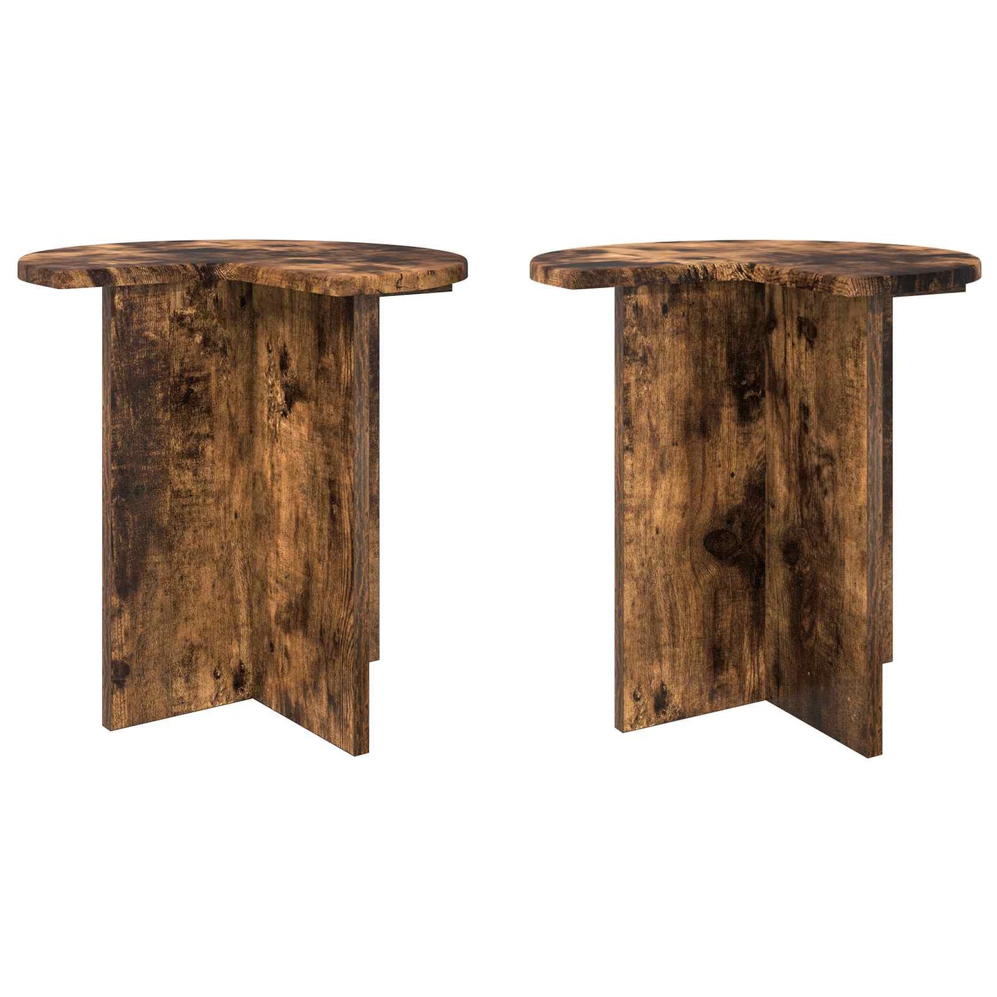Tavolo laterale 2 pcs Rovere Fumo Ø 39 x 38 cm | homemem39