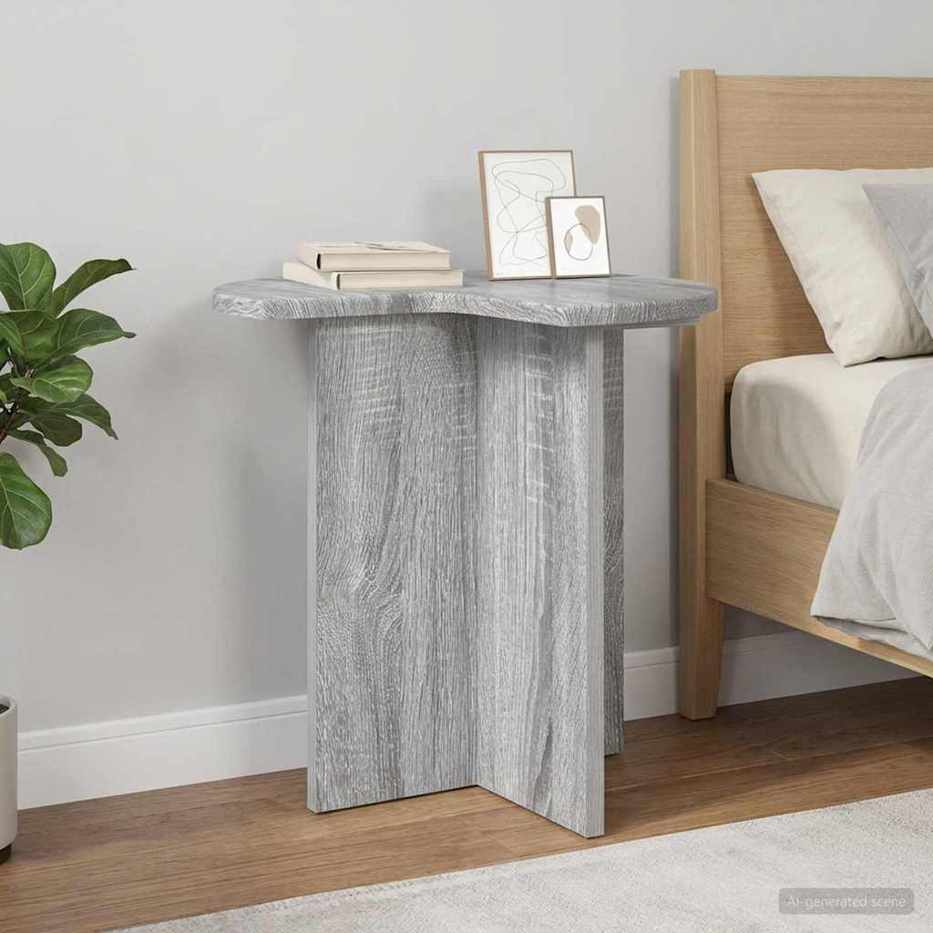 Tavolo laterale Grigio Sonoma Ø 39 x 38 cm Legno ingegnerizzato | homemem39