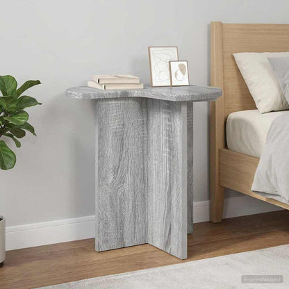Tavolo laterale Grigio Sonoma Ø 39 x 38 cm Legno ingegnerizzato | homemem39