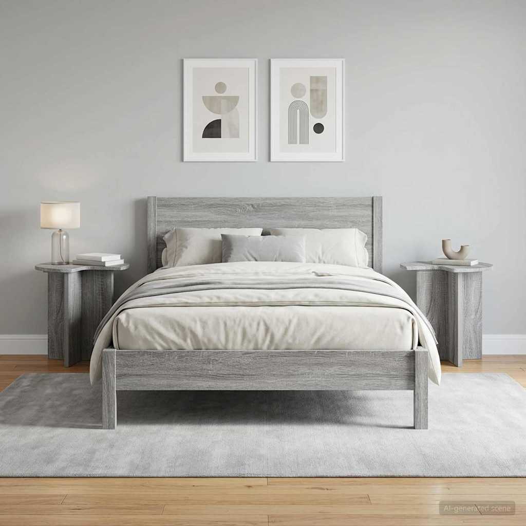 Tavolo laterale 2 pcs Grigio Sonoma Ø 39 x 38 cm | homemem39