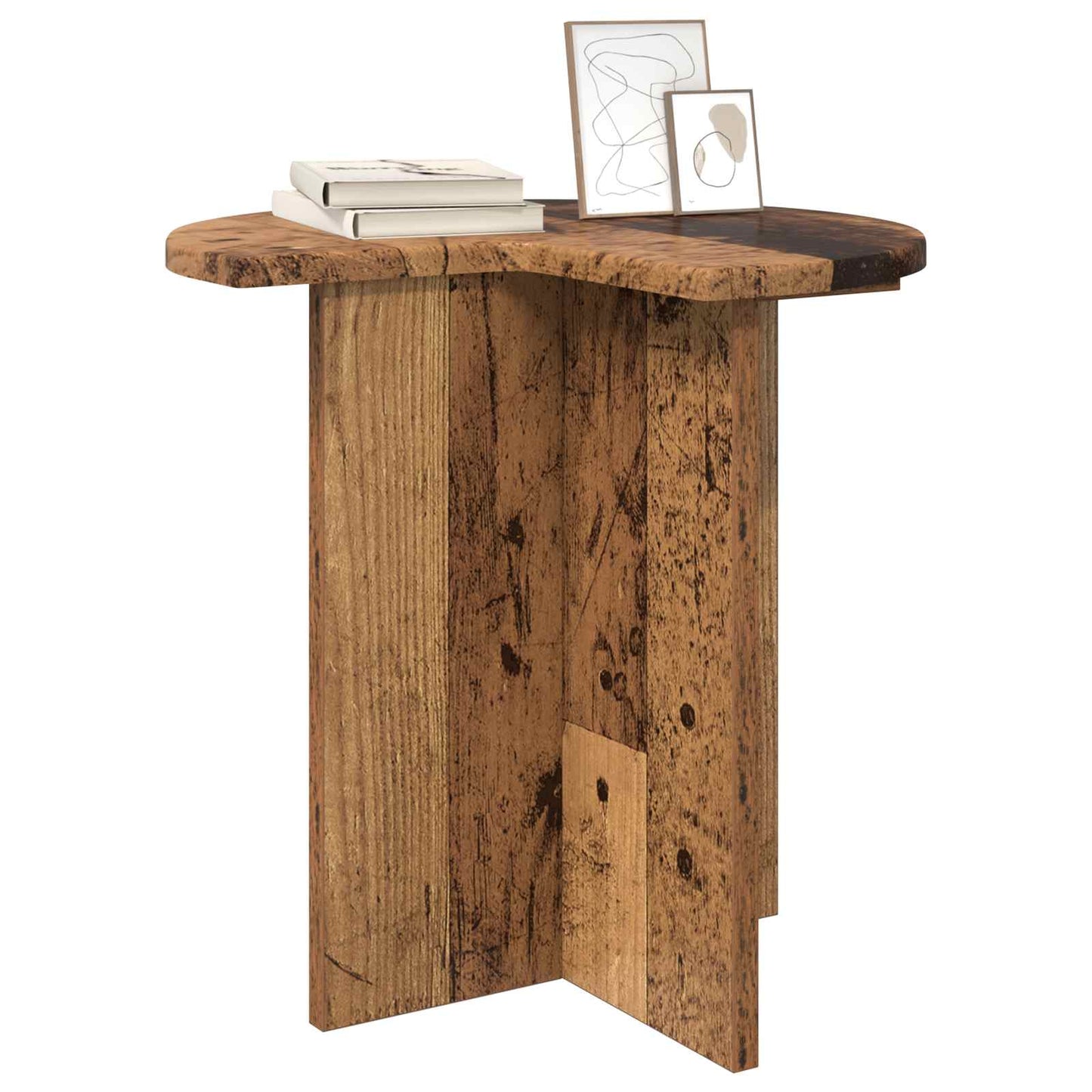 Tavolo laterale 2 pcs Legno antico Ø 39 x 38 cm | homemem39