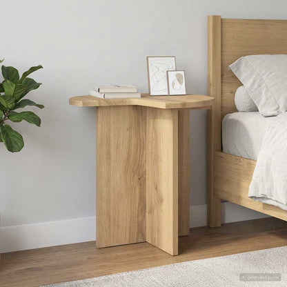 Tavolo laterale 2 pz Rovere Artigianale Ø 39 x 38 cm