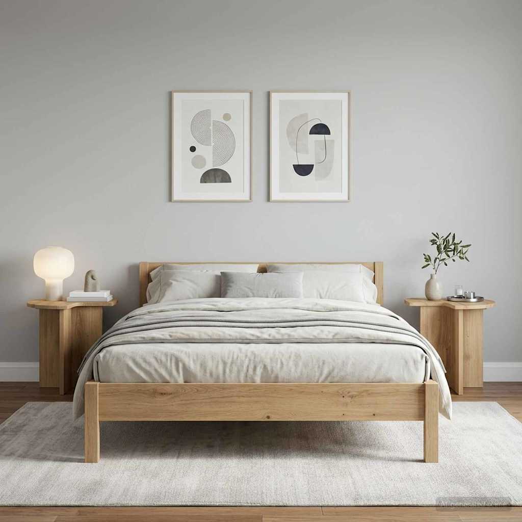 Tavolo laterale 2 pz Rovere Artigianale Ø 39 x 38 cm | homemem39