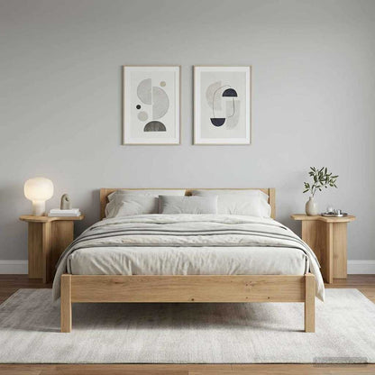 Tavolo laterale 2 pz Rovere Artigianale Ø 39 x 38 cm | homemem39