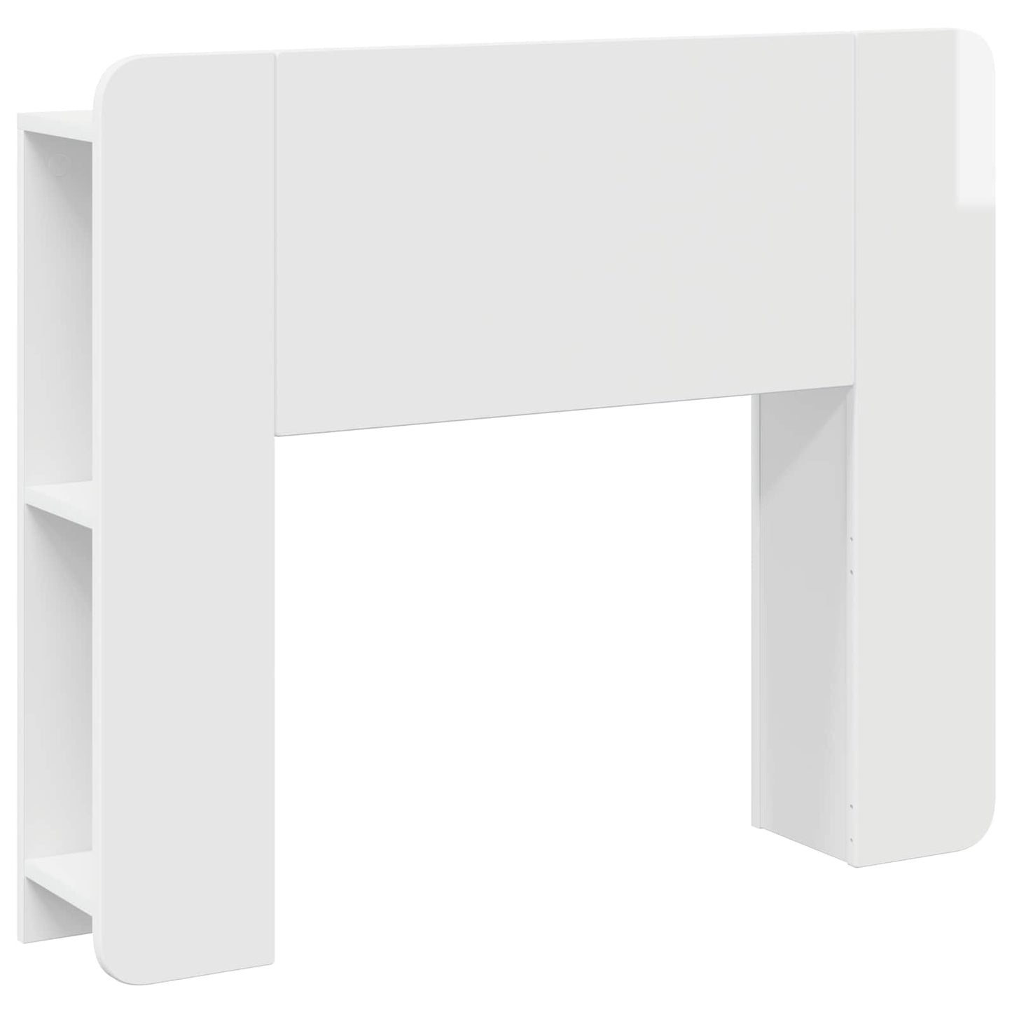 Testata del letto Bianco Lucido Legno ingegnerizzato