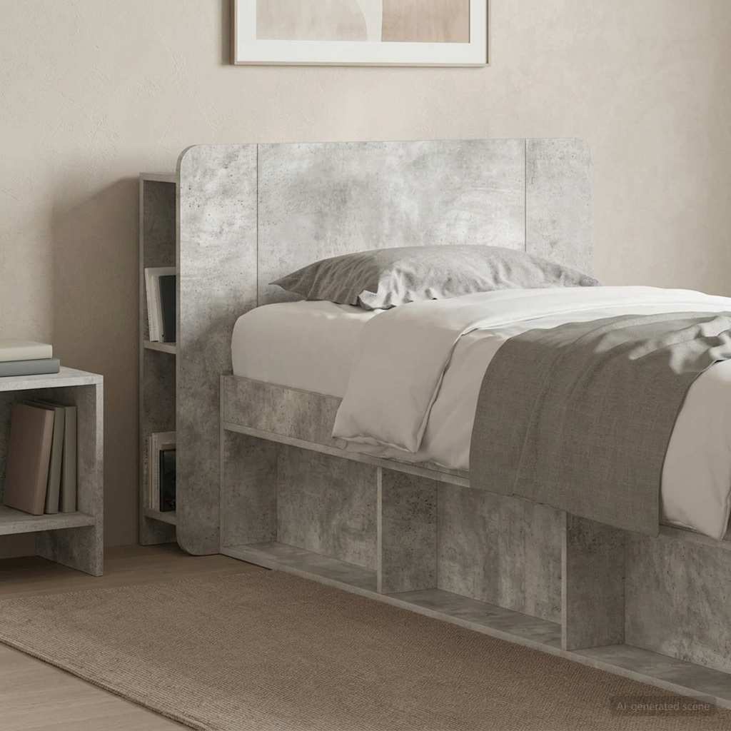 Testata del letto Grigio Cemento Legno ingegnerizzato