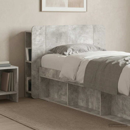 Testata del letto Grigio Cemento Legno ingegnerizzato