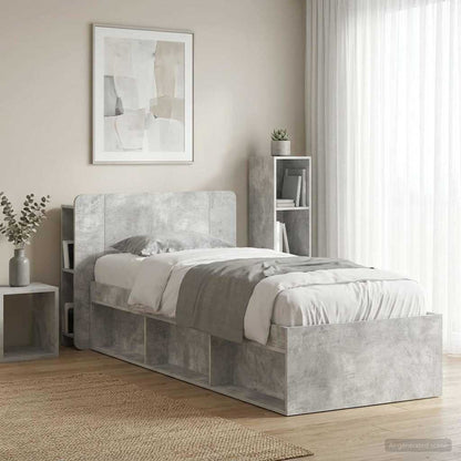 Testata del letto Grigio Cemento Legno ingegnerizzato