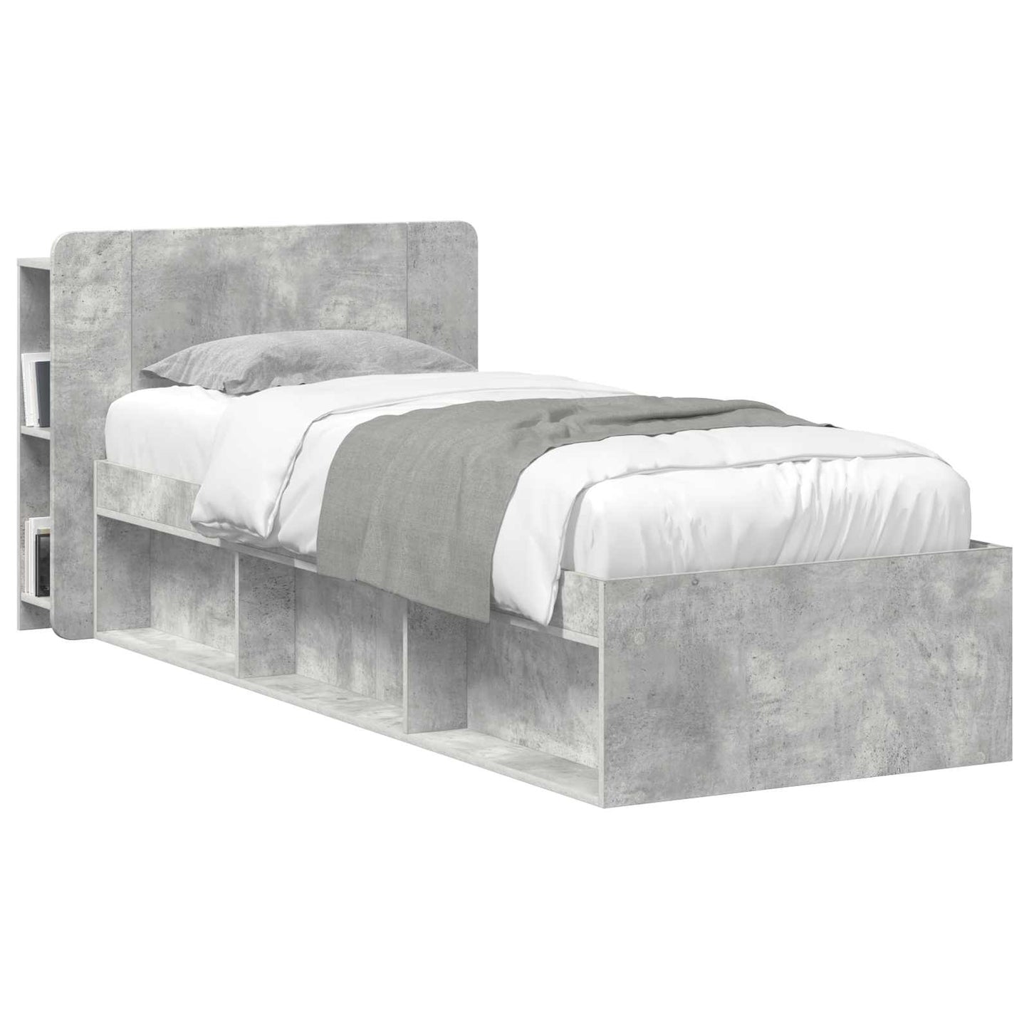 Testata del letto Grigio Cemento Legno ingegnerizzato