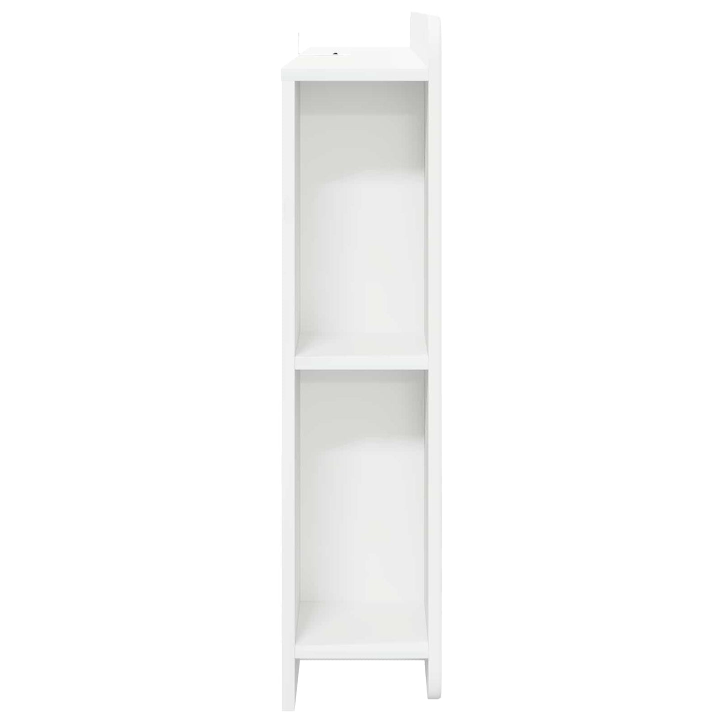 Testata del letto Bianco Lucido Legno ingegnerizzato