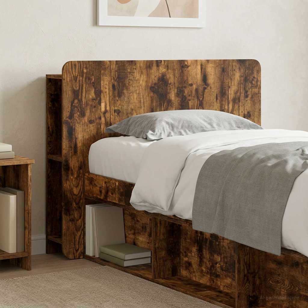 Testata del letto Rovere Fumo Legno ingegnerizzato
