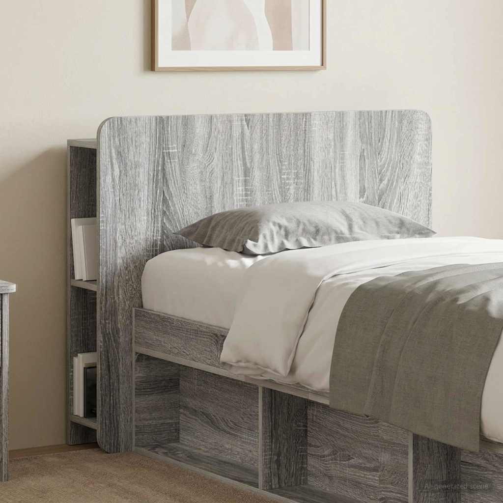 Testata del letto Grigio Sonoma Legno ingegnerizzato