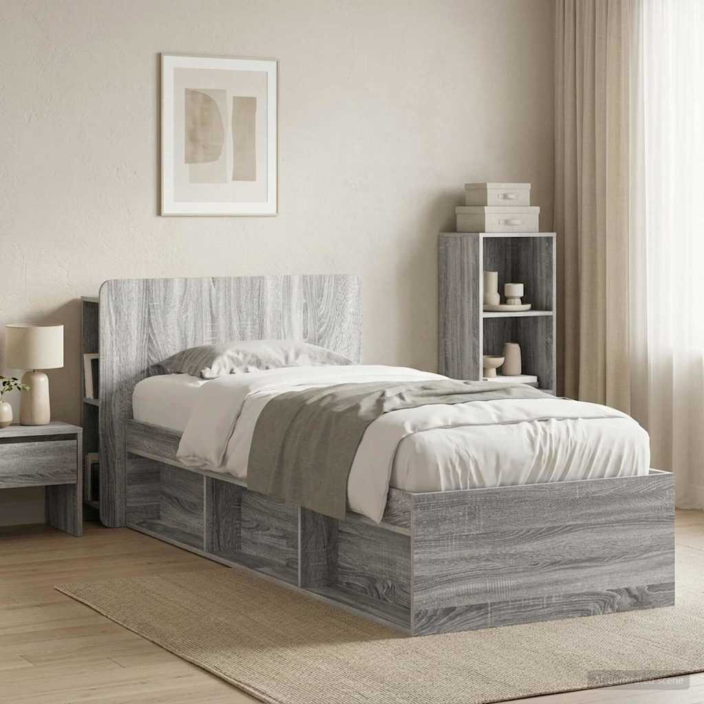 Testata del letto Grigio Sonoma Legno ingegnerizzato