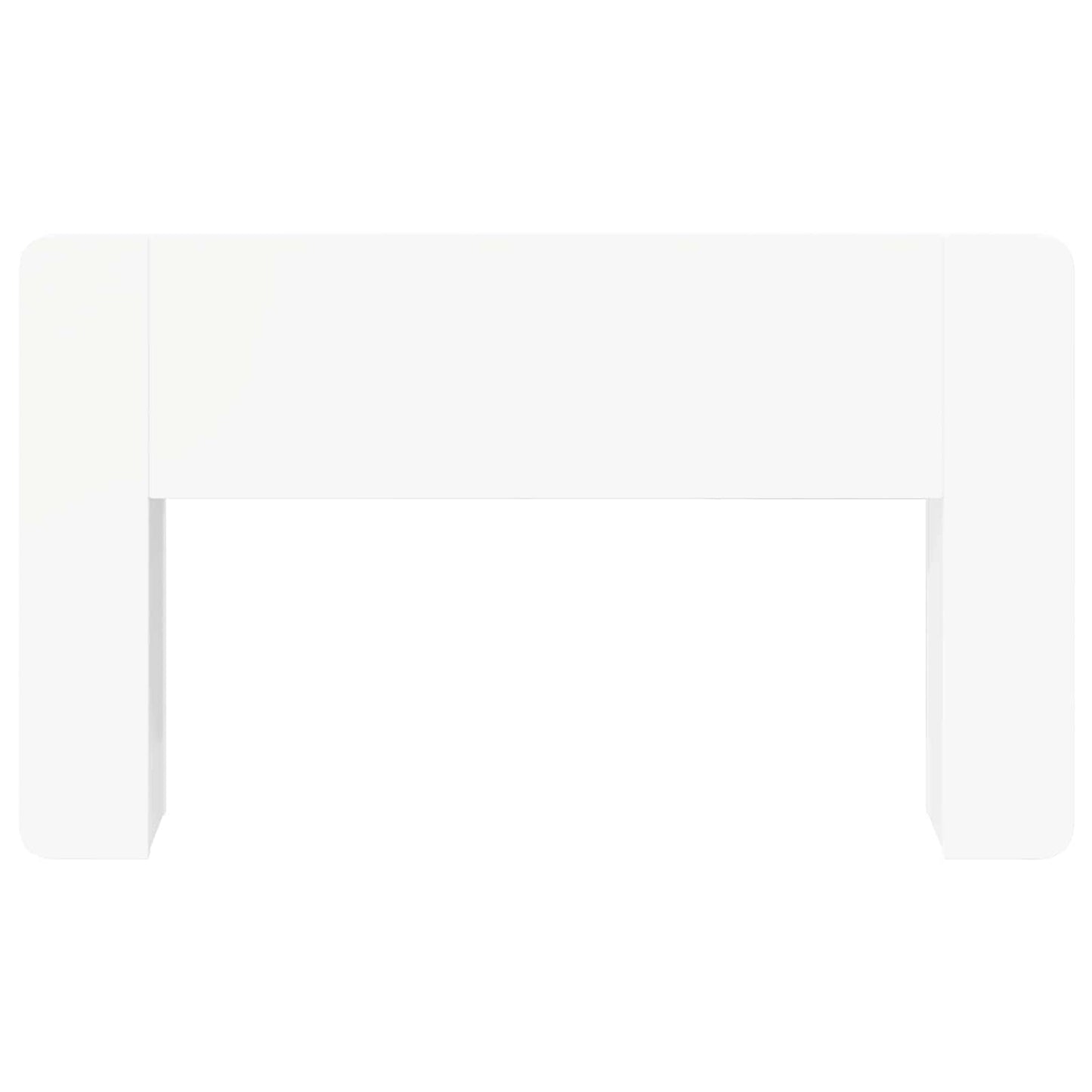 Testata del letto con archiviazione Bianco 135 x 18,5 x 80 cm