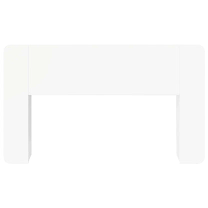 Testata del letto con archiviazione Bianco 135 x 18,5 x 80 cm