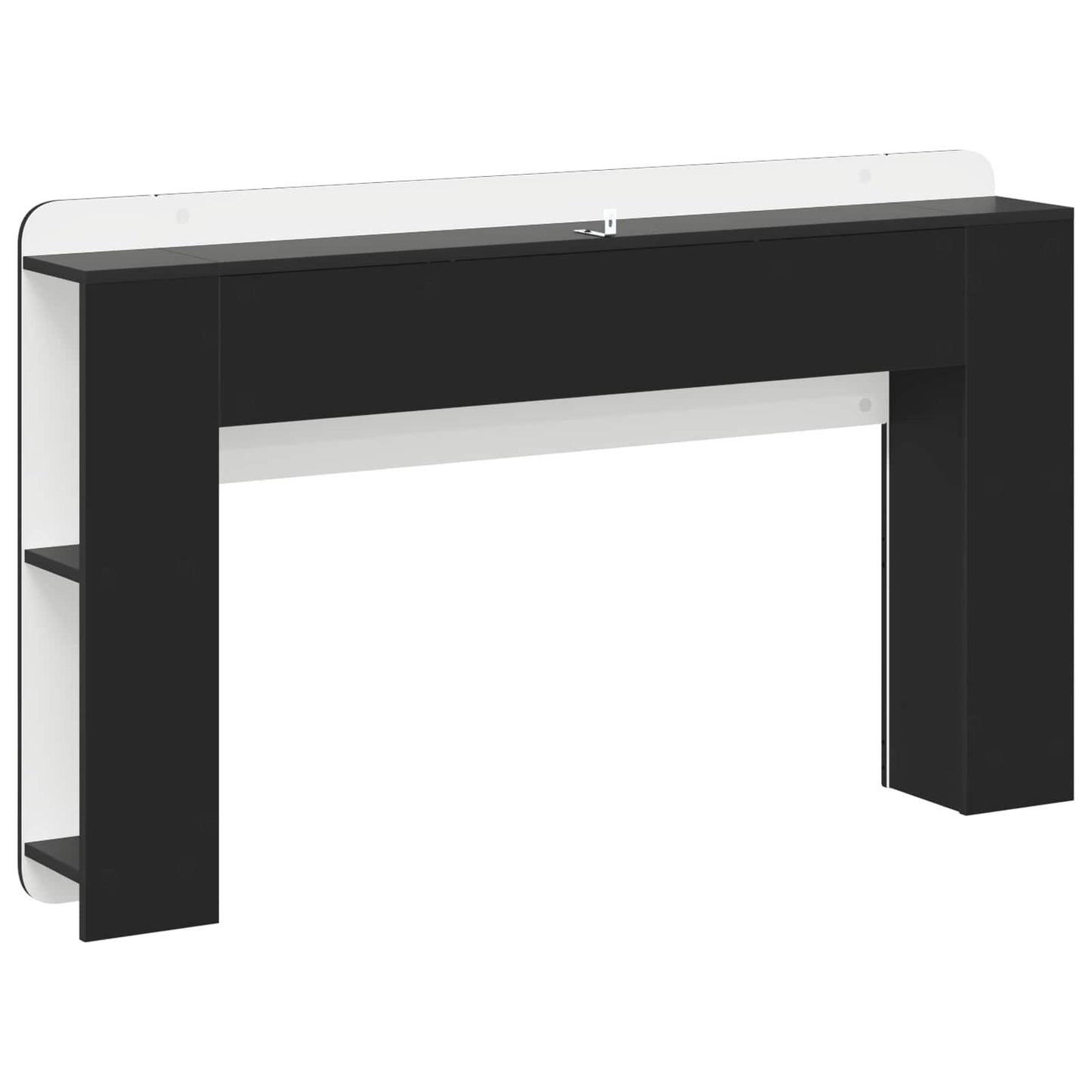 Testata del letto Nero 135 x 18,5 x 80 cm Legno ingegnerizzato