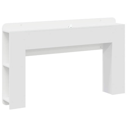 Testata del letto con archiviazione Bianco Legno ingegnerizzato
