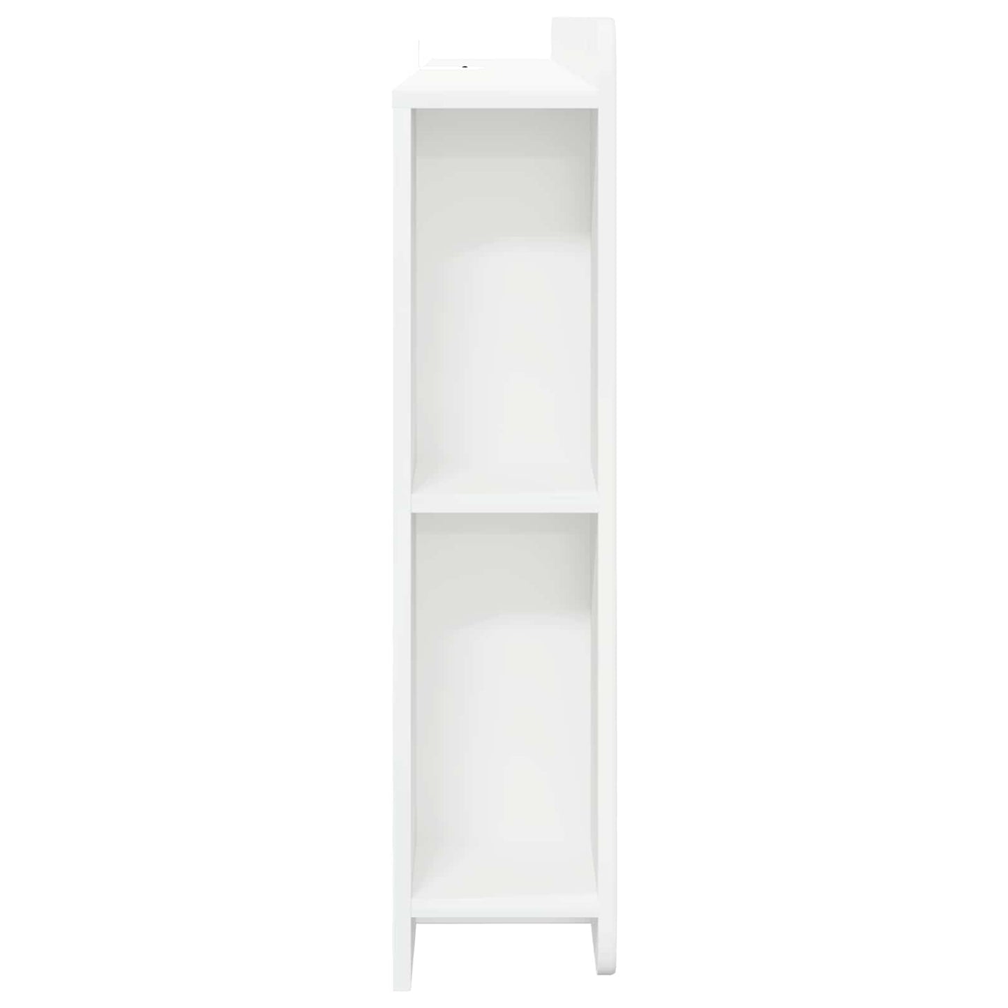 Testata del letto con archiviazione Bianco Legno ingegnerizzato