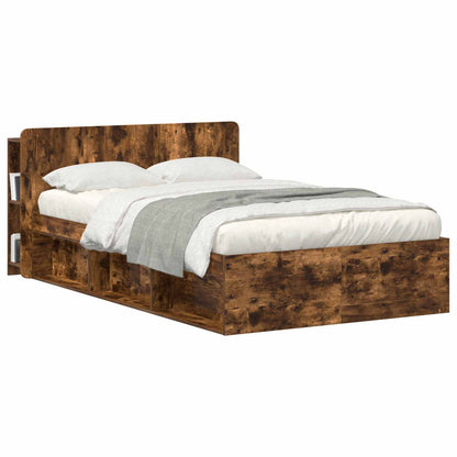 Testata del letto Rovere Fumo Legno ingegnerizzato