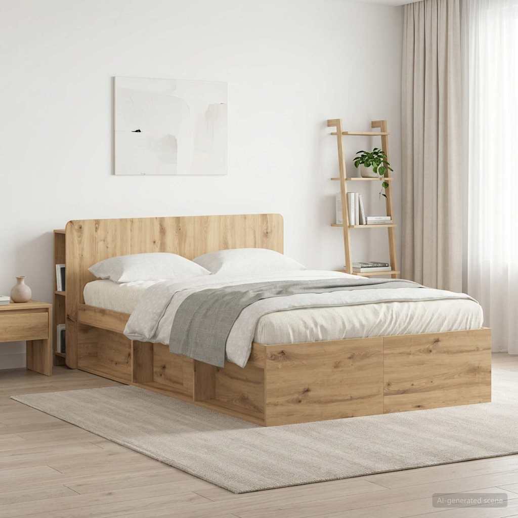 Testata del letto Rovere Artigianale Legno ingegnerizzato
