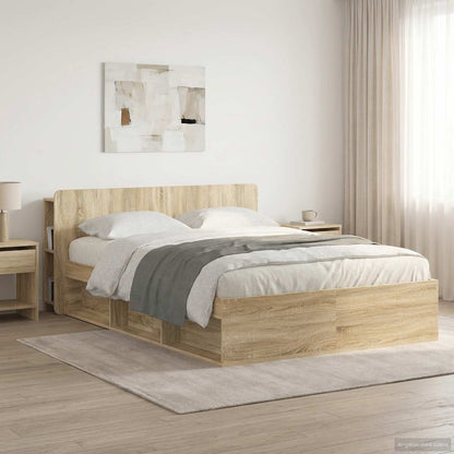 Testata del letto Rovere Sonoma Legno ingegnerizzato