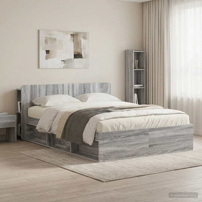Testata del letto Grigio Sonoma Legno ingegnerizzato