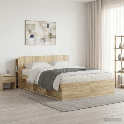 Testata del letto Rovere Sonoma Legno ingegnerizzato