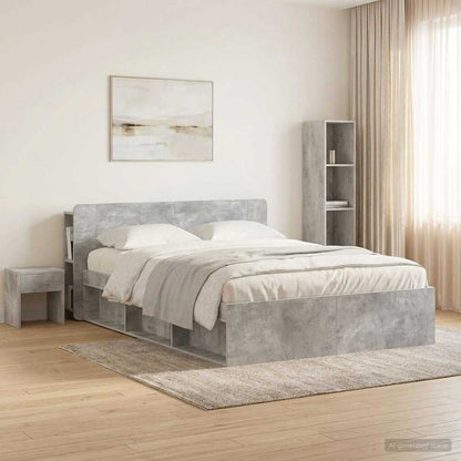 Testata del letto Grigio Cemento Legno ingegnerizzato