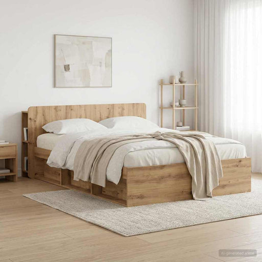Testata del letto Rovere Artigianale Legno ingegnerizzato
