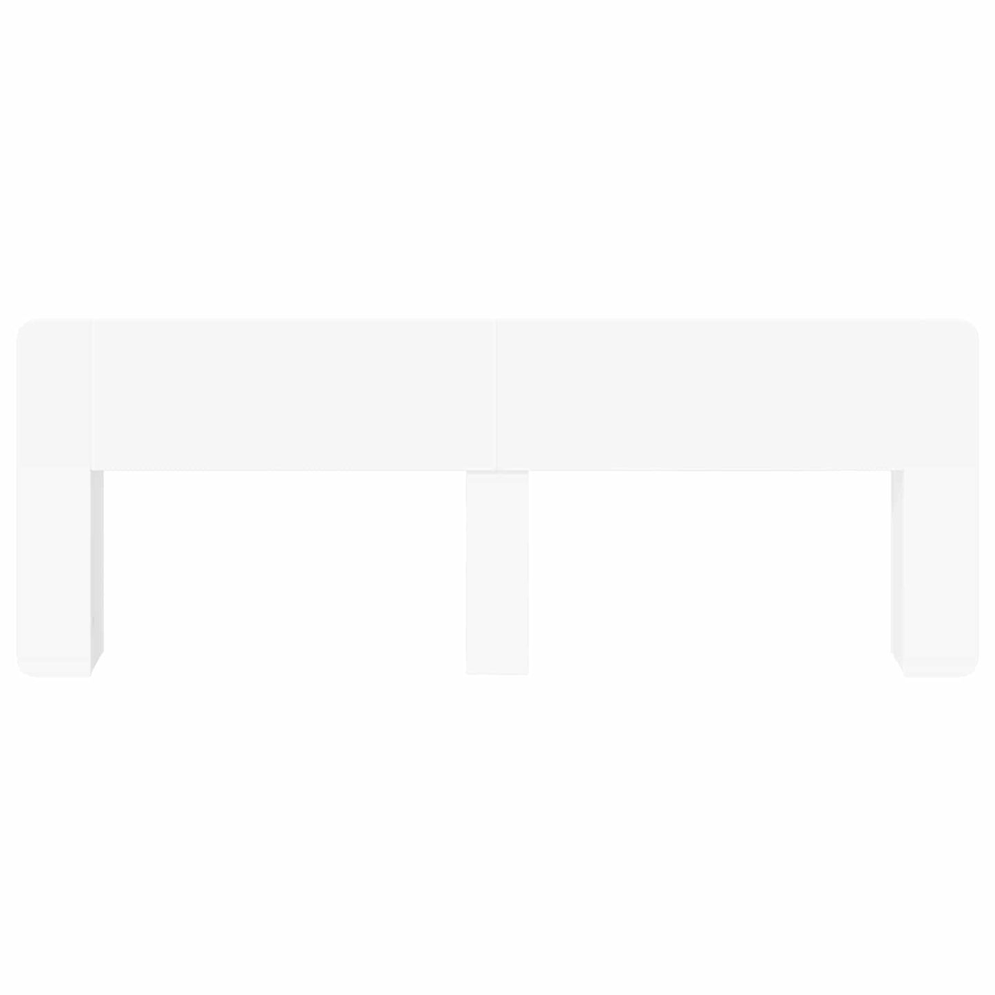 Testata del letto con archiviazione Bianco Legno ingegnerizzato